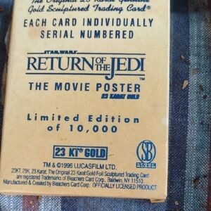 23KT Gold Sculptured Trading Card Star Wars 1996(Mint)